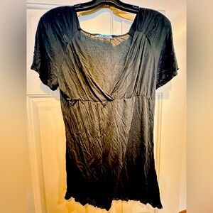 Velvet Deep V-Neck Tee